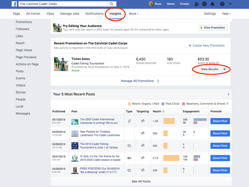 Club Promotion – Facebook Ads – Events